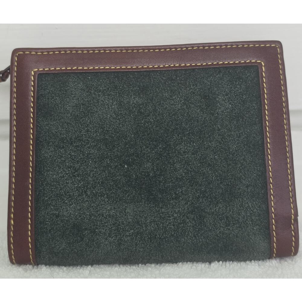 Loewe Women’s Brown/Green Solid Anagram Logo Folding Wallet, Zip Coin w/COA - Picture 2 of 8